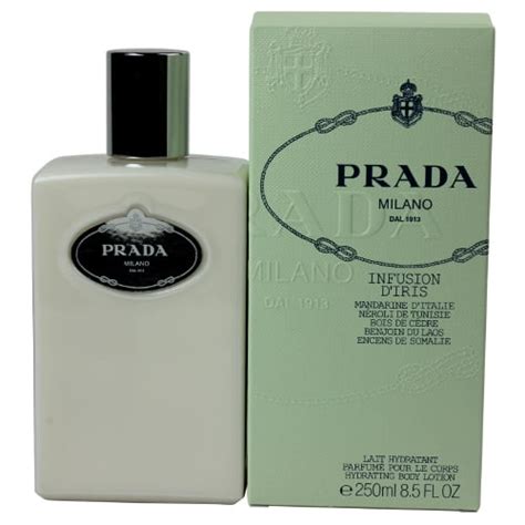 prada milano body lotion.